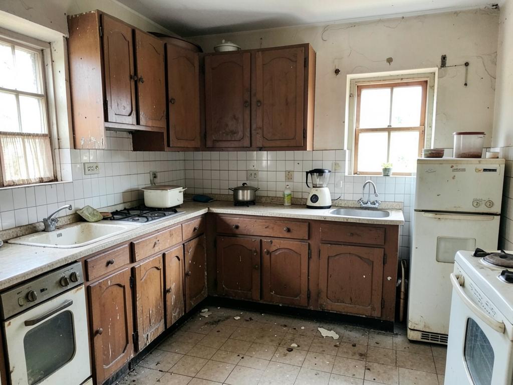 Before — Before and after of a kitchen renovation in Orihuela Costa